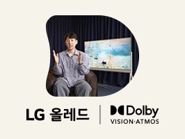 LG 올레드 TV 제품을 설명하고 있는 LG전자 대명장의 모습